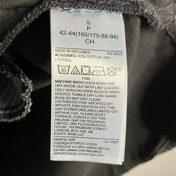 Gap Popover Short Sleeve Shirt Dress Womens Small Black Green Neutral - Picture 4 of 12